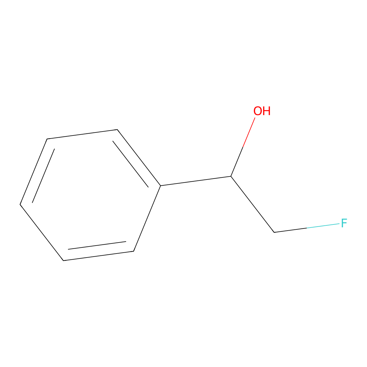 (S)-2-fluoro-1-phenylethan-1-ol molecular structure, CAS 110229-74-8