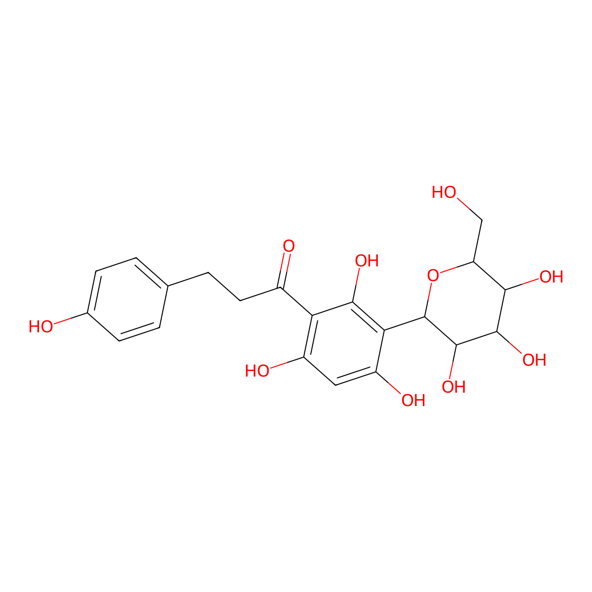 Nothofagin molecular structure, CAS 11023-94-2