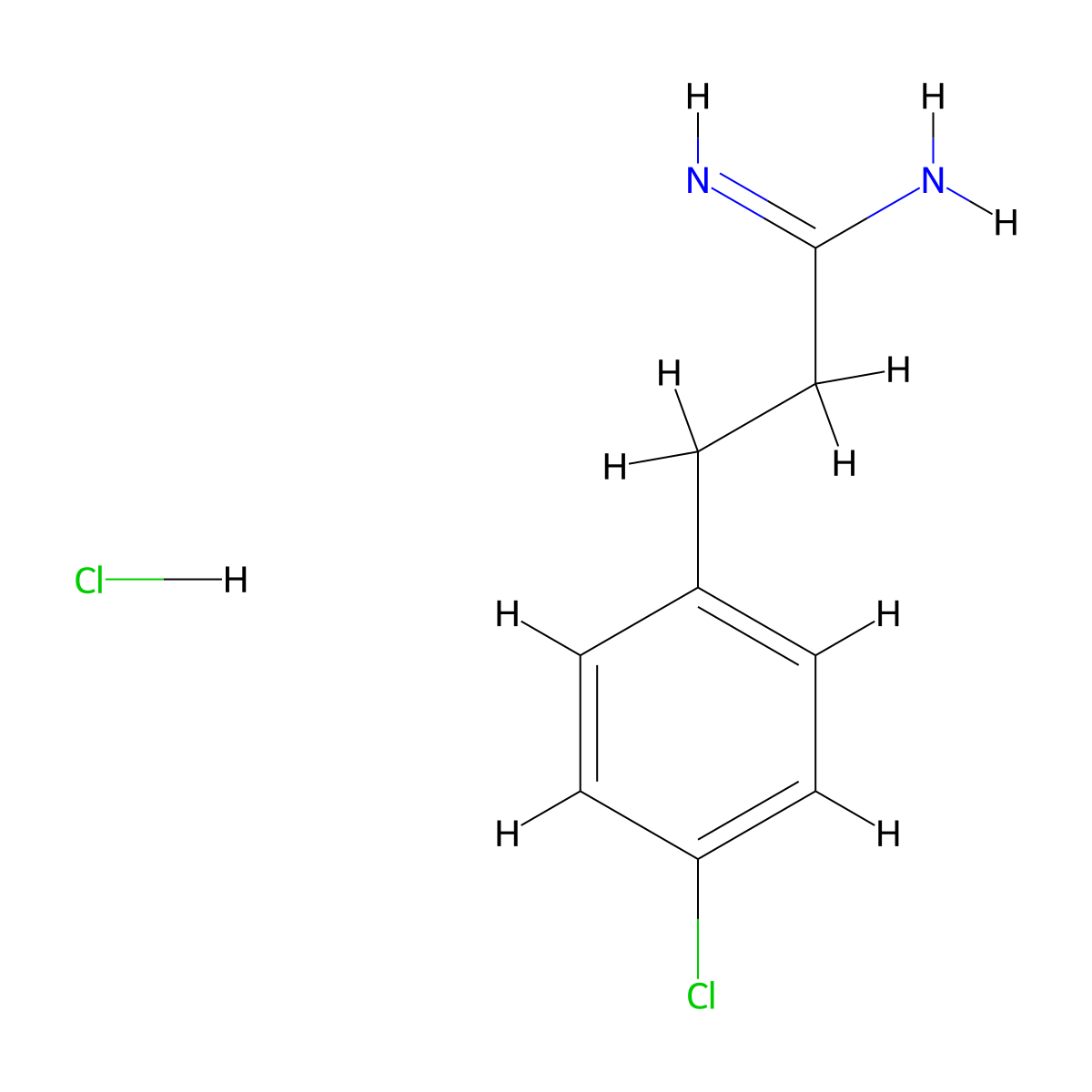 3-(4-Chlorophenyl)propanimidamide hydrochloride molecular structure, CAS 1102374-40-2