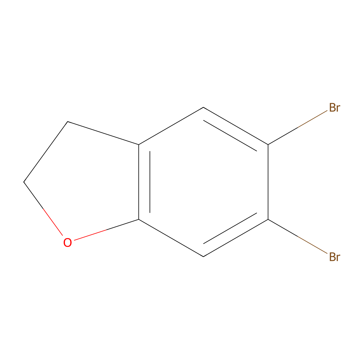 5,6-Dibromo-2,3-dihydrobenzofuran molecular structure, CAS 1102467-17-3