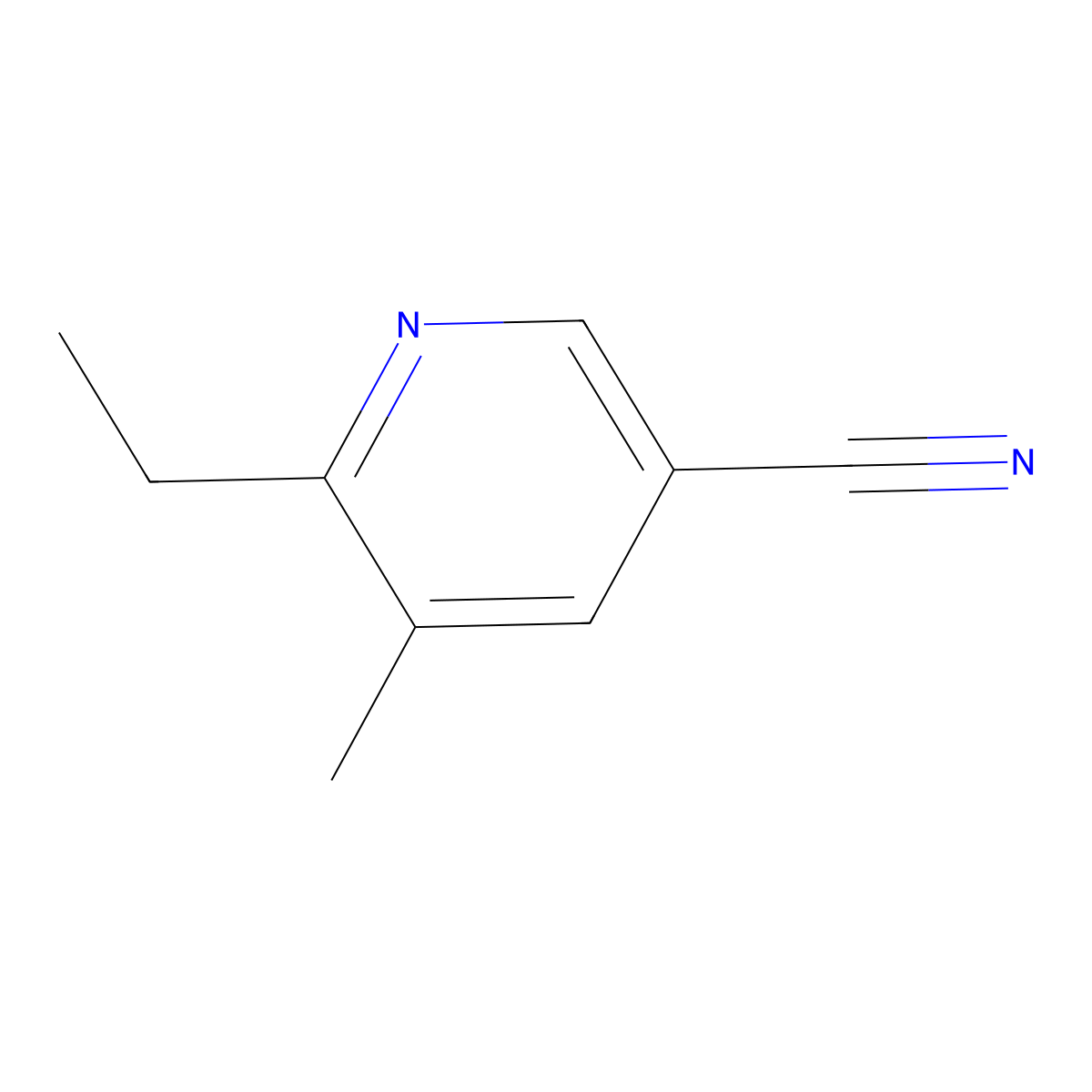 6-Ethyl-5-methylnicotinonitrile molecular structure, CAS 110253-41-3