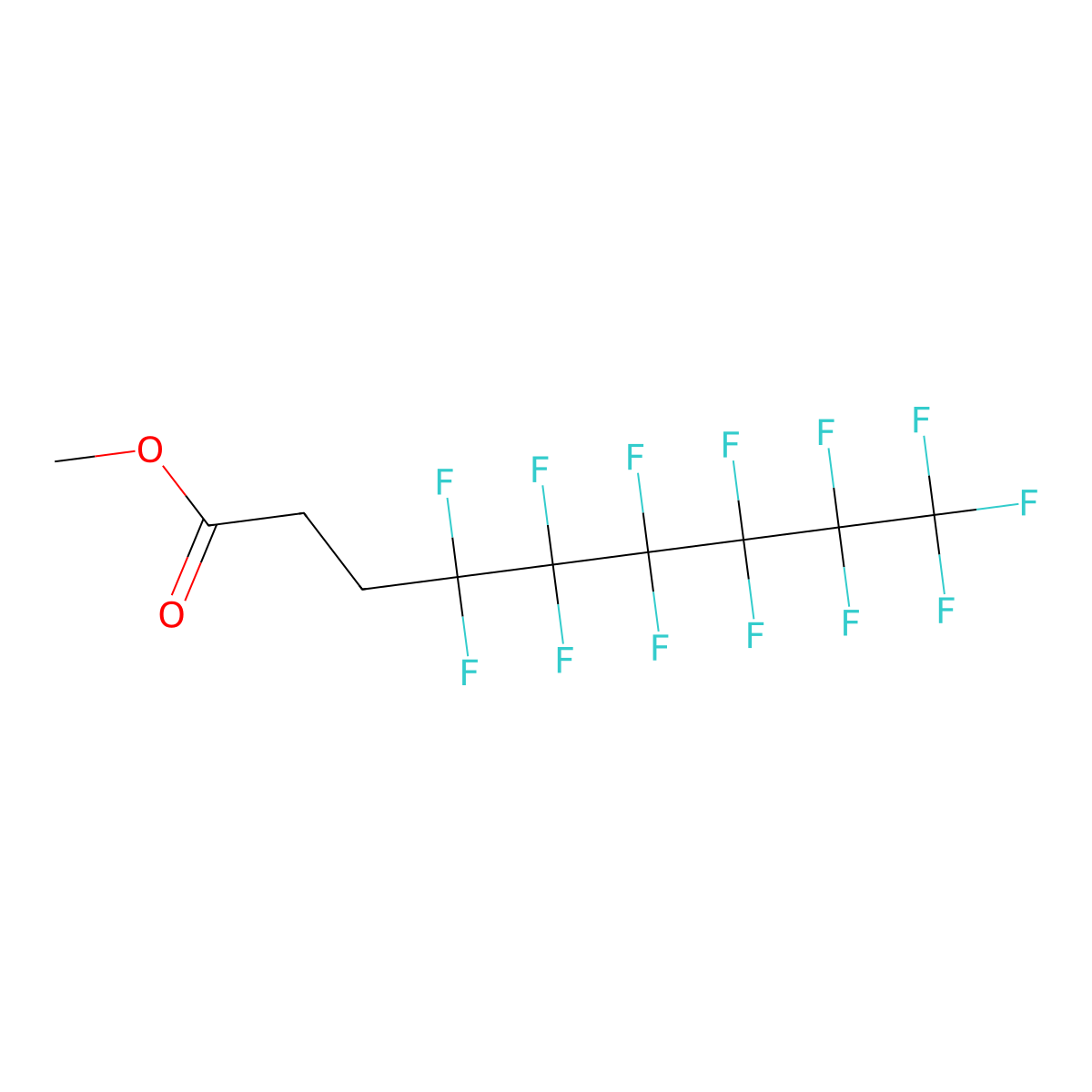 Methyl 3-(perfluorohexyl)propanoate molecular structure, CAS 110260-75-8