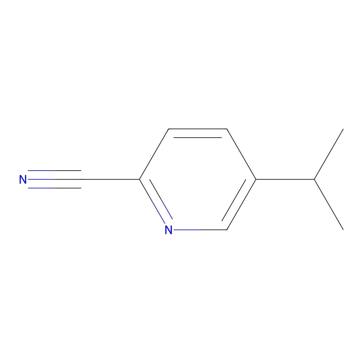 5-Isopropylpicolinonitrile molecular structure, CAS 110260-90-7