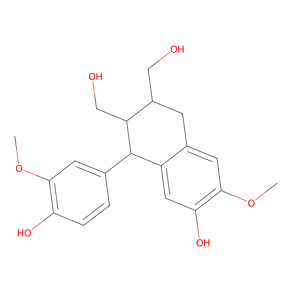 (-)-Isolariciresinol molecular structure, CAS 110268-37-6