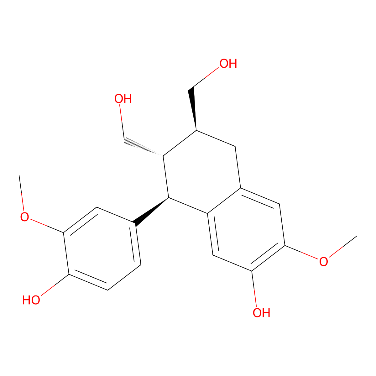 (-)-Isolariciresinol molecular structure, CAS 110268-37-6