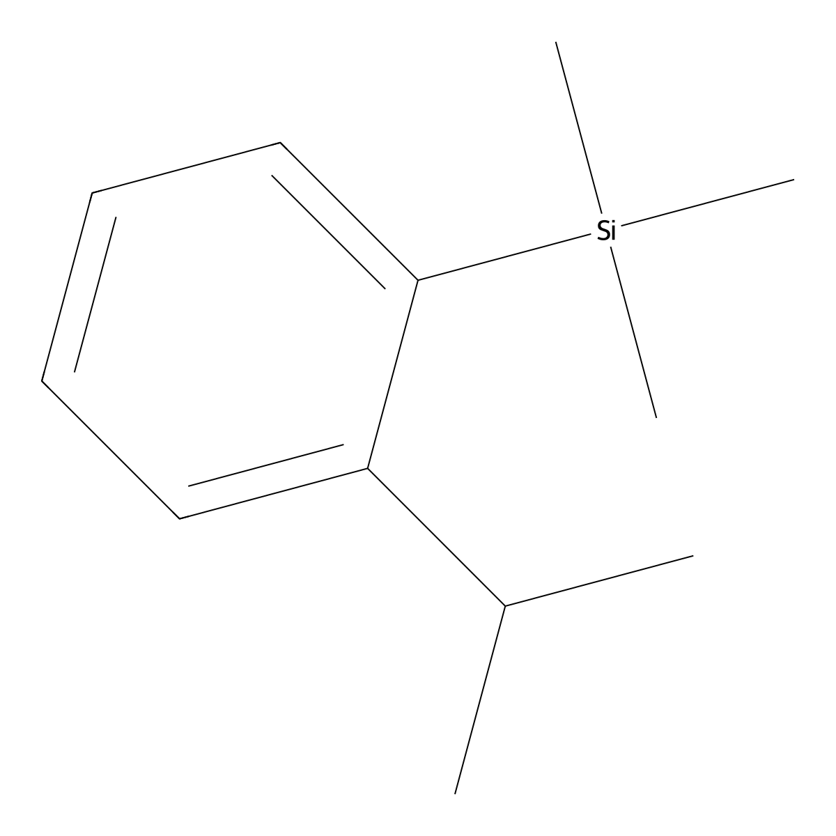 1-(Trimethylsilyl)-2-iso-propylbenzene molecular structure, CAS 110271-39-1