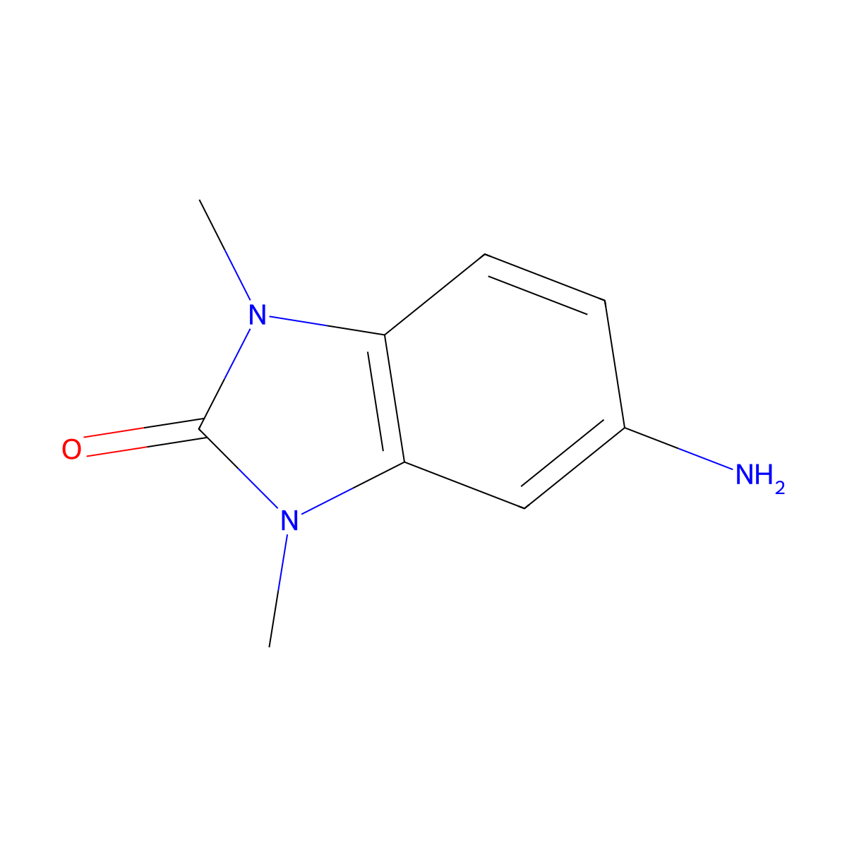 5-amino-1,3-dimethyl-2,3-dihydro-1H-1,3-benzodiazol-2-one molecular structure, CAS 110274-75-4