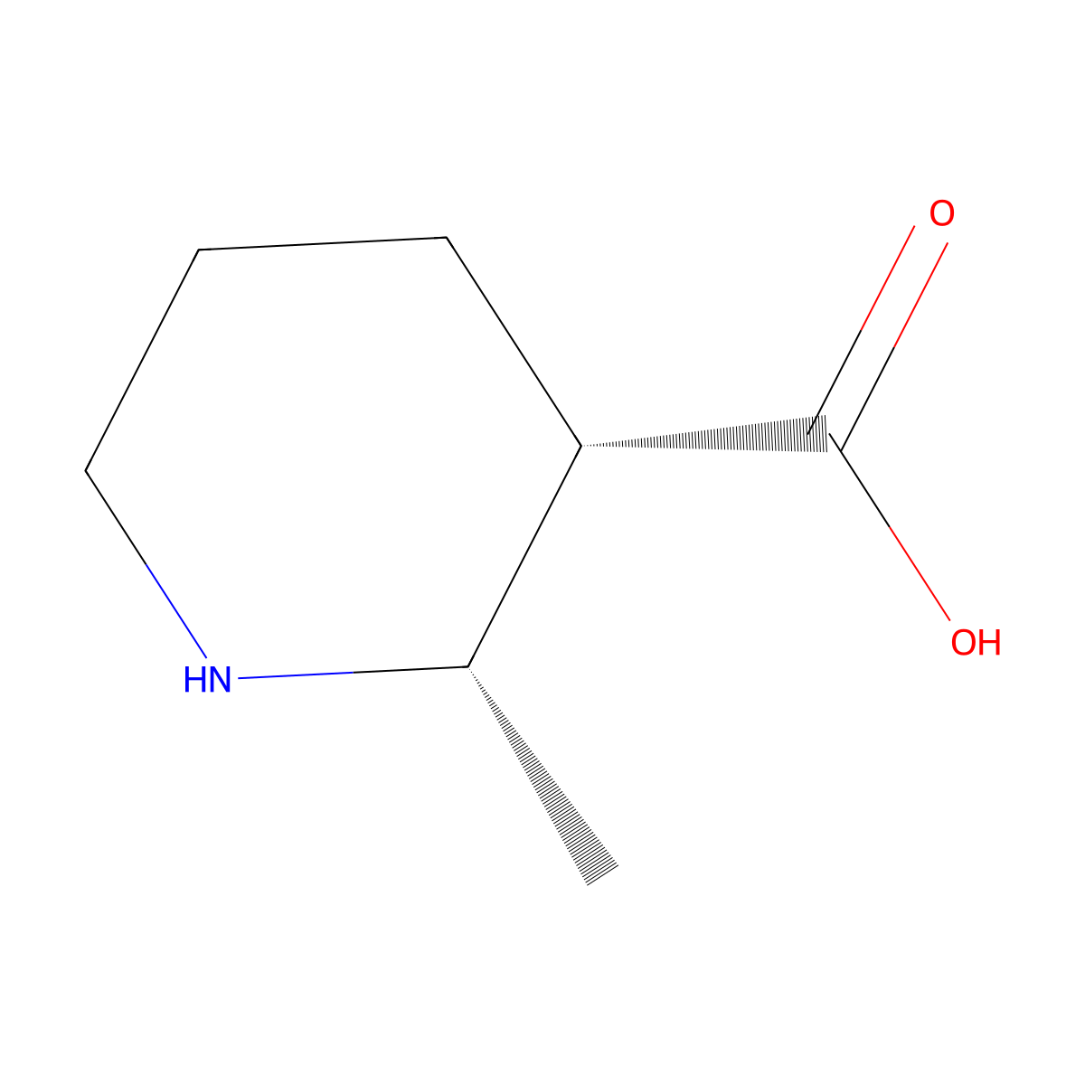 (2S,3S)-2-methylpiperidine-3-carboxylic acid molecular structure, CAS 110287-65-5