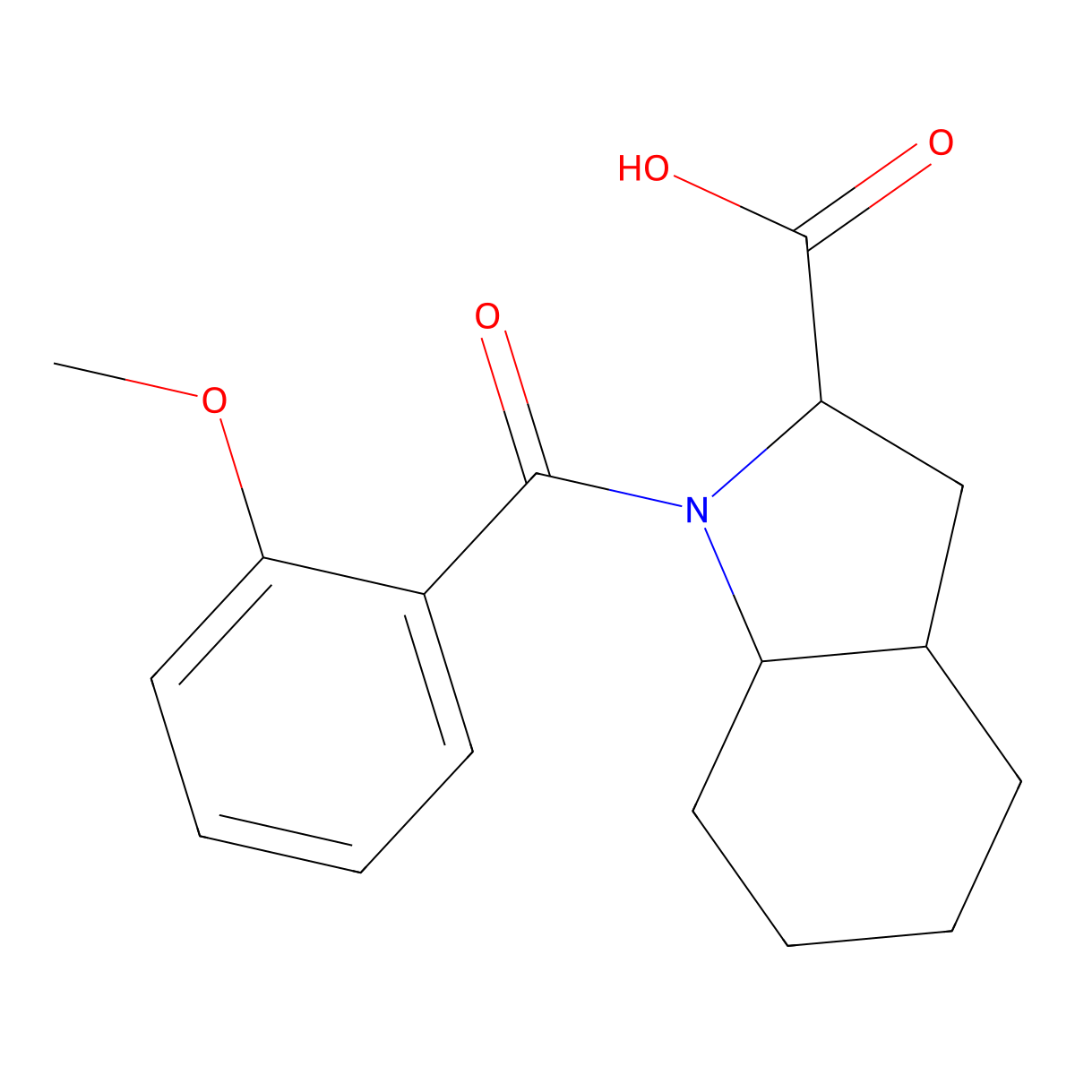 1-(2-methoxybenzoyl)-octahydro-1H-indole-2-carboxylic acid molecular structure, CAS 1102871-76-0