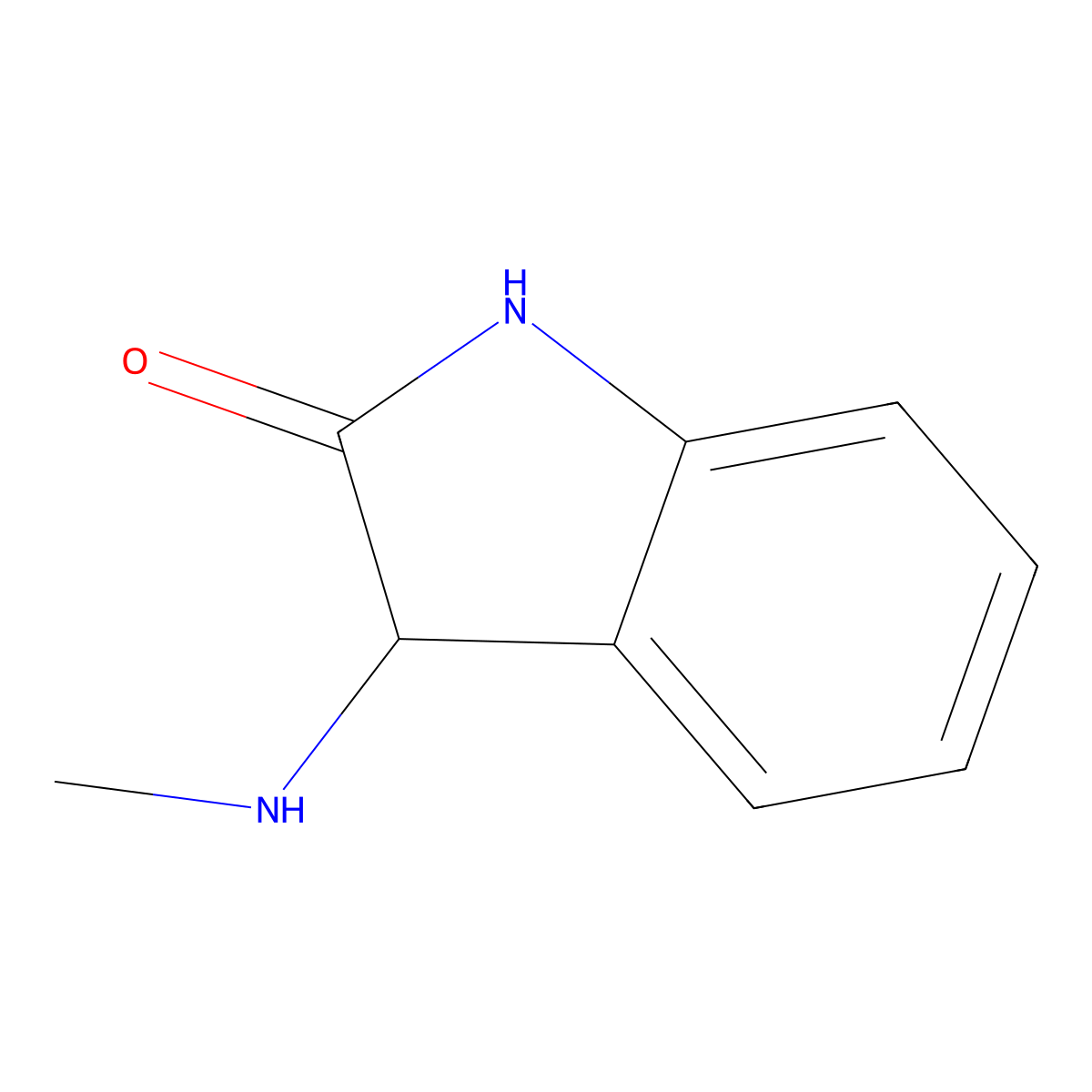 3-(Methylamino)indolin-2-one molecular structure, CAS 1102895-54-4