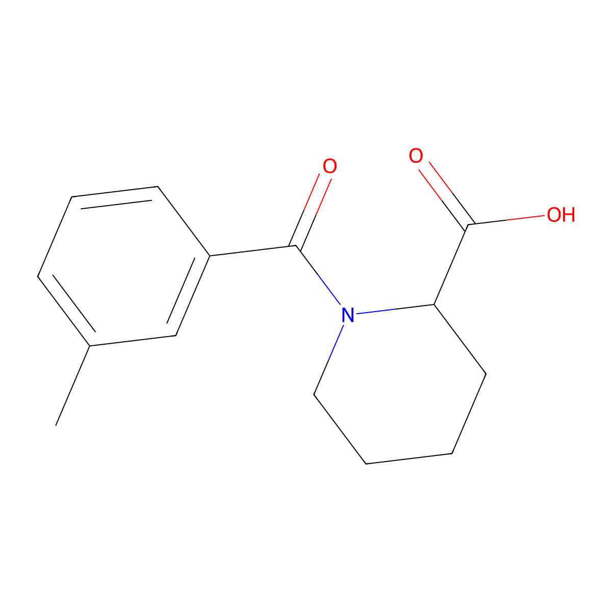 1-(3-Methylbenzoyl)piperidine-2-carboxylic acid molecular structure, CAS 1102896-88-7