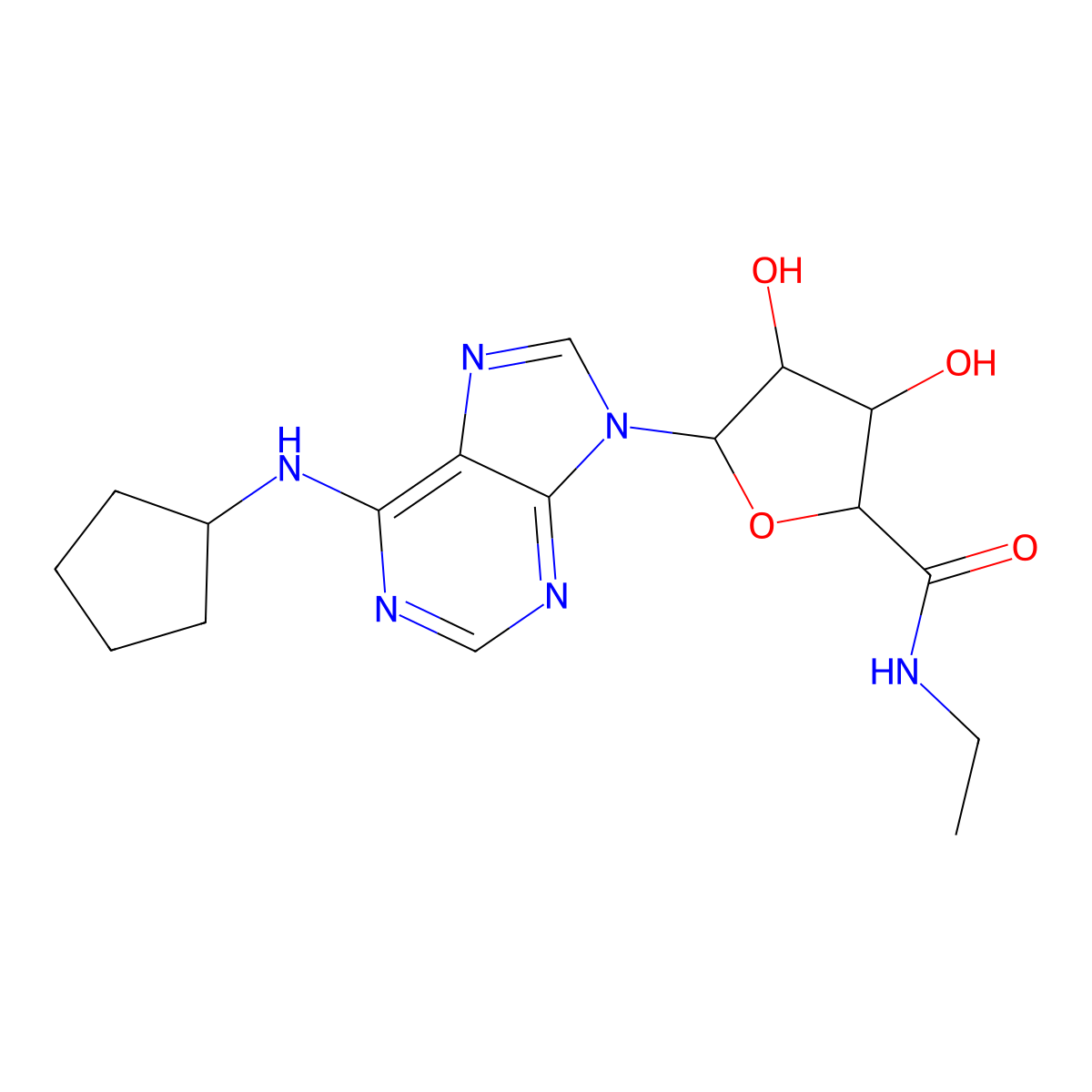 Selodenoson molecular structure, CAS 110299-05-3