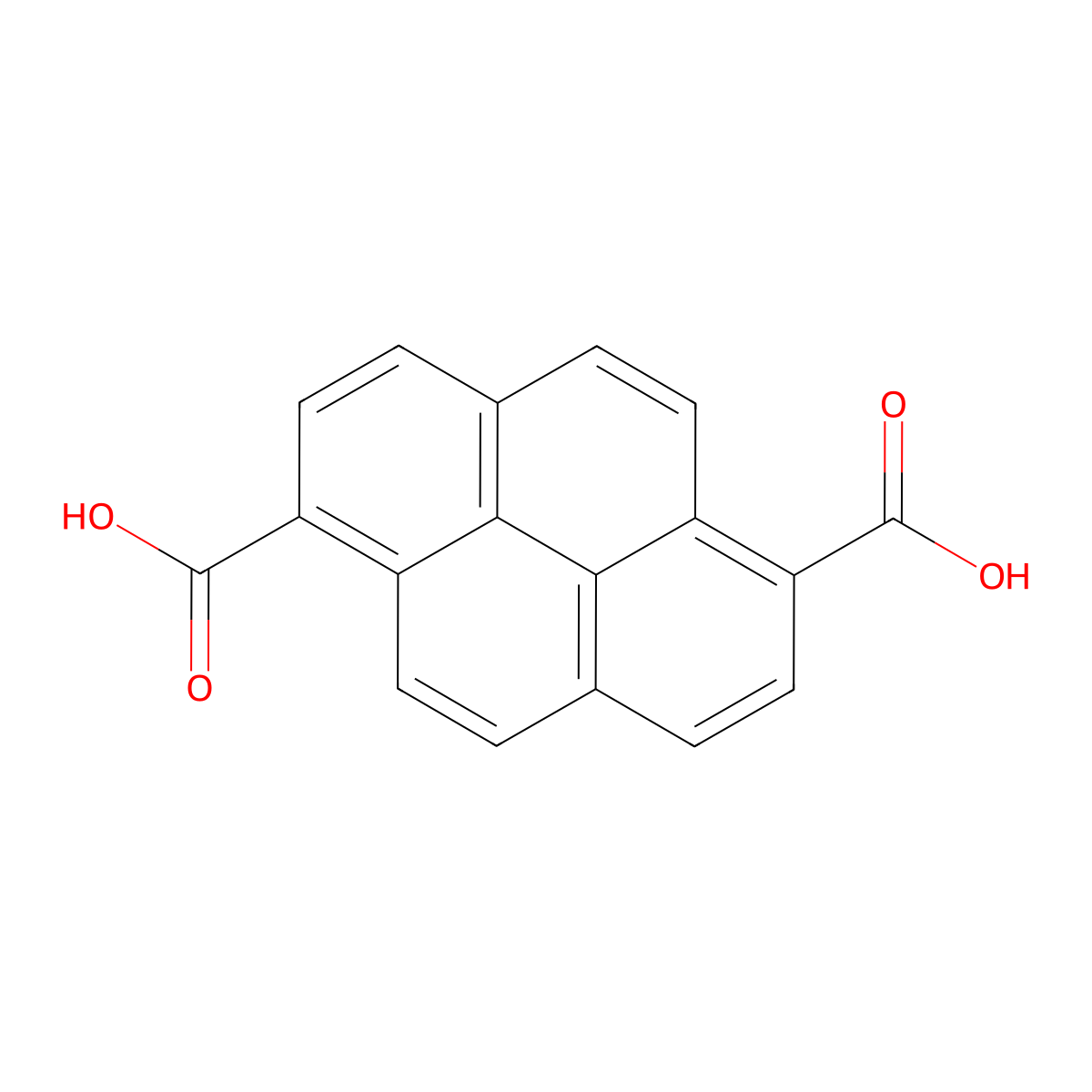 Pyrene-1,6-dicarboxylic acid molecular structure, CAS 110299-23-5