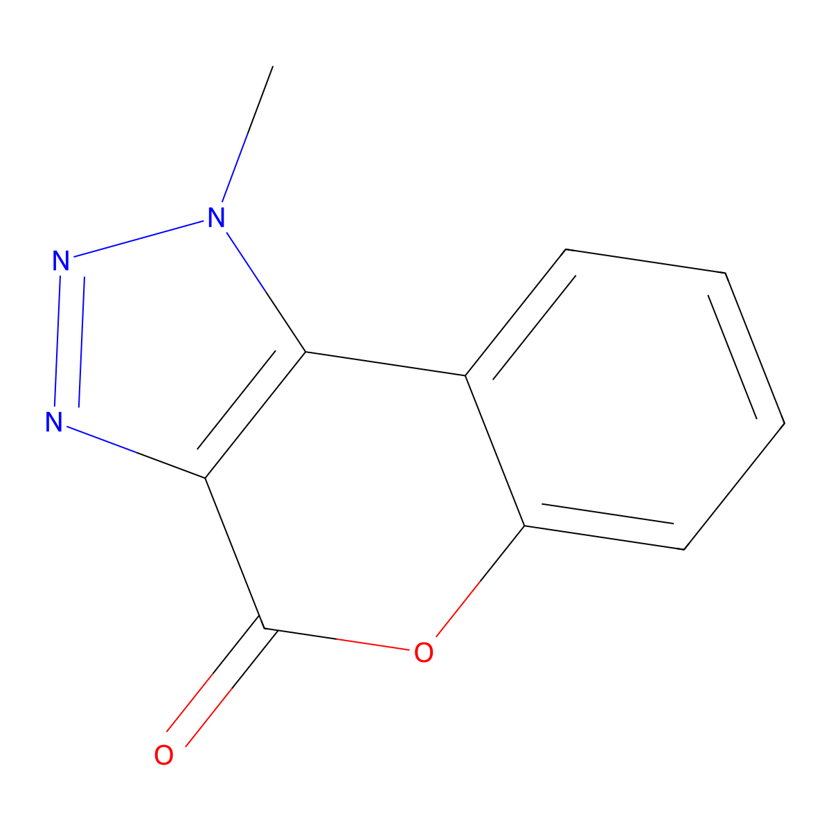 1-Methylchromeno[3,4-d]triazol-4-one molecular structure, CAS 110306-95-1