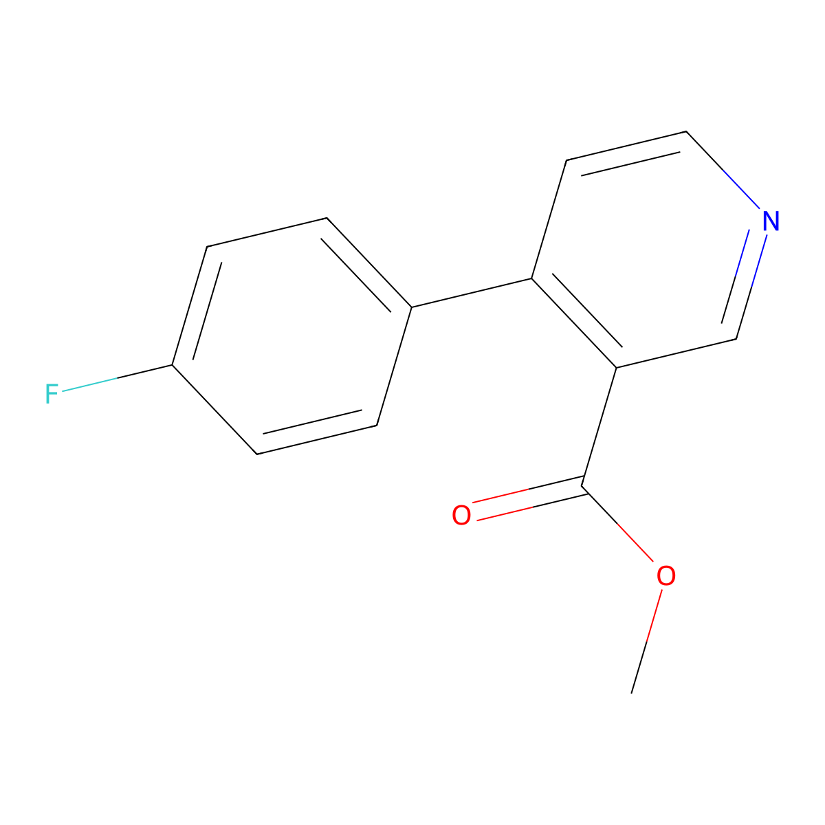 Methyl 4-(4-fluorophenyl)nicotinate molecular structure, CAS 110307-23-8