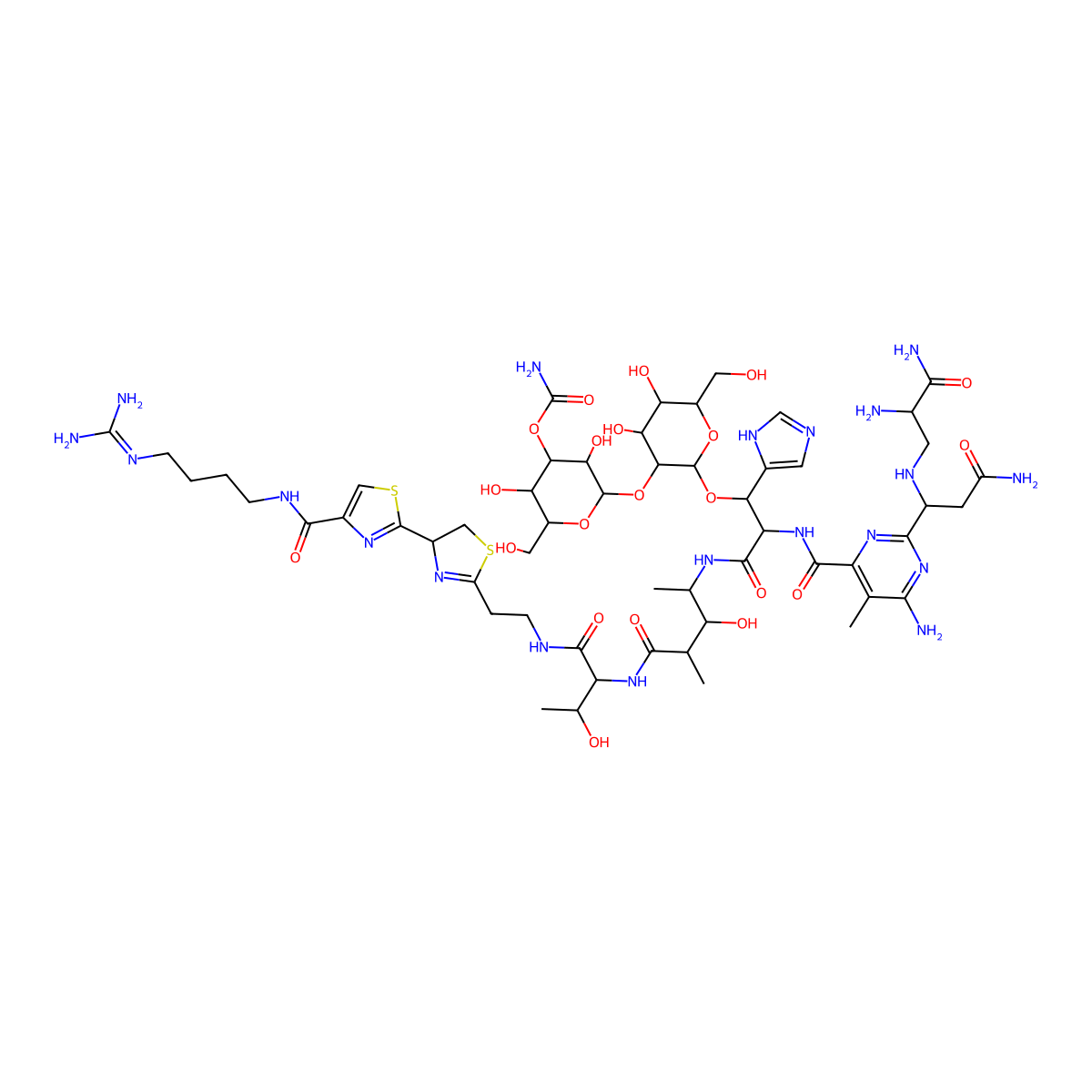 Zeocin molecular structure, CAS 11031-11-1