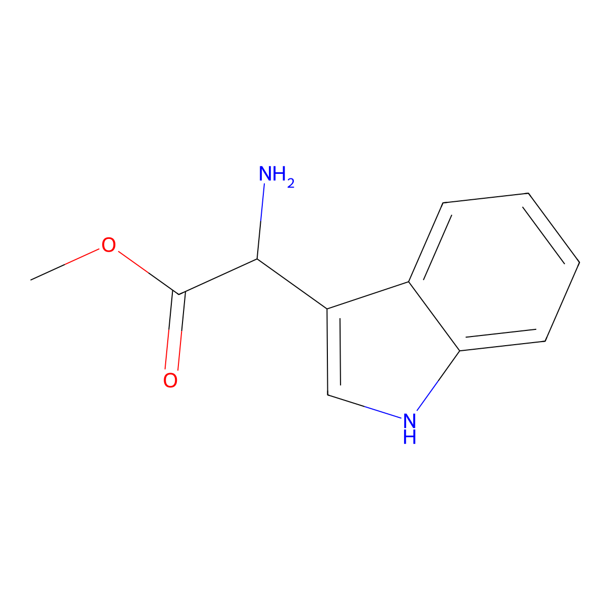 D,L-3-Indolylglycine Methyl Ester molecular structure, CAS 110317-48-1