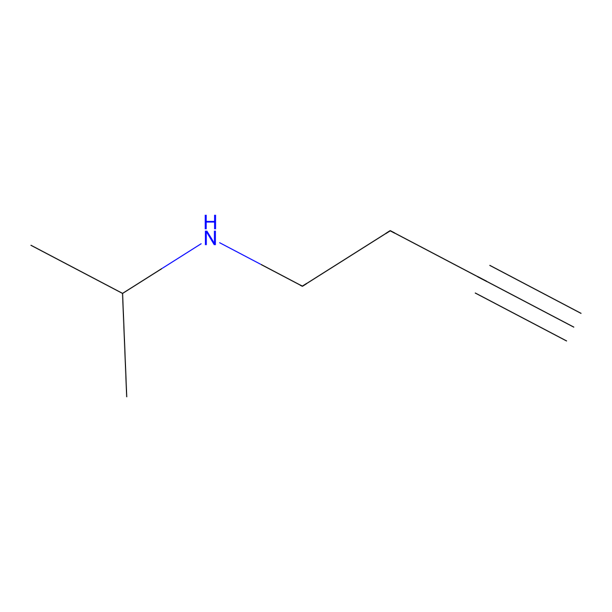 (But-3-yn-1-yl)(propan-2-yl)amine molecular structure, CAS 1103180-81-9