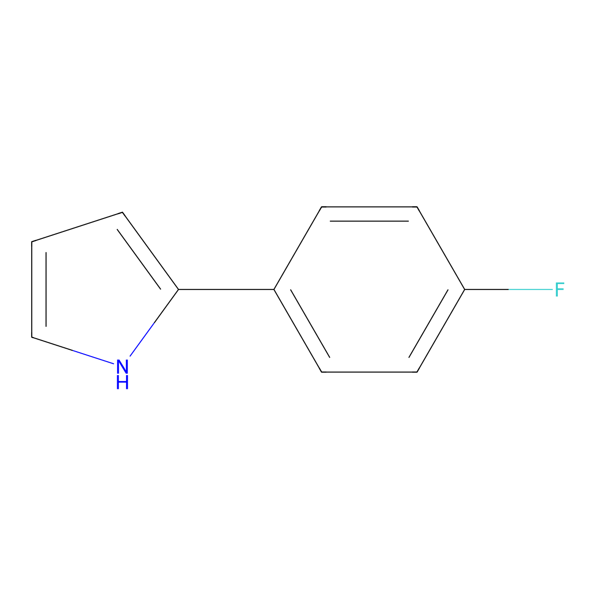 2-(4-Fluorophenyl)-1H-pyrrole molecular structure, CAS 110319-94-3