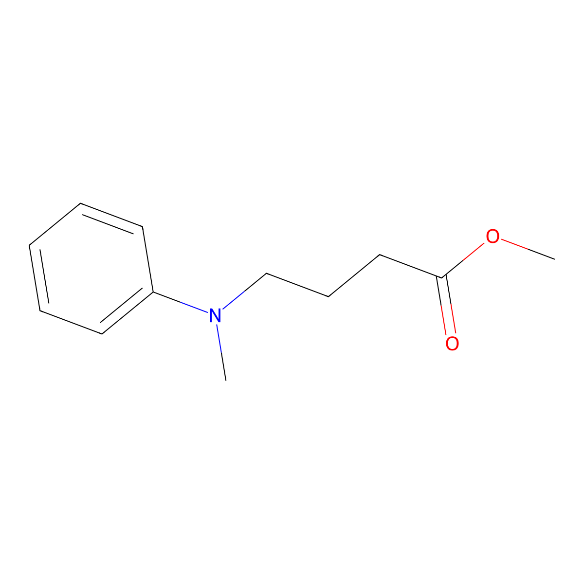 Butanoic acid, 4-(methylphenylamino)-, methyl ester molecular structure, CAS 110324-86-2