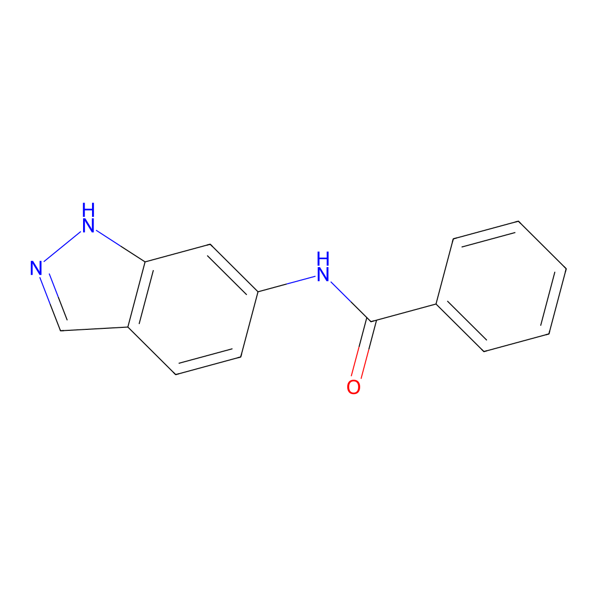 N-(1H-indazol-6-yl)benzamide molecular structure, CAS 110327-54-3