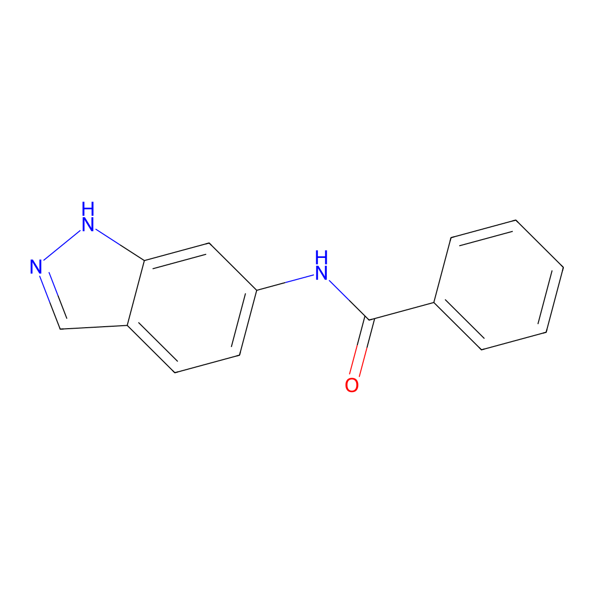N-(1H-indazol-6-yl)benzamide molecular structure, CAS 110327-54-3