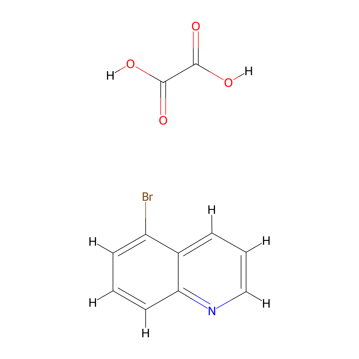 5-Bromoquinoline oxalate molecular structure, CAS 110335-37-0
