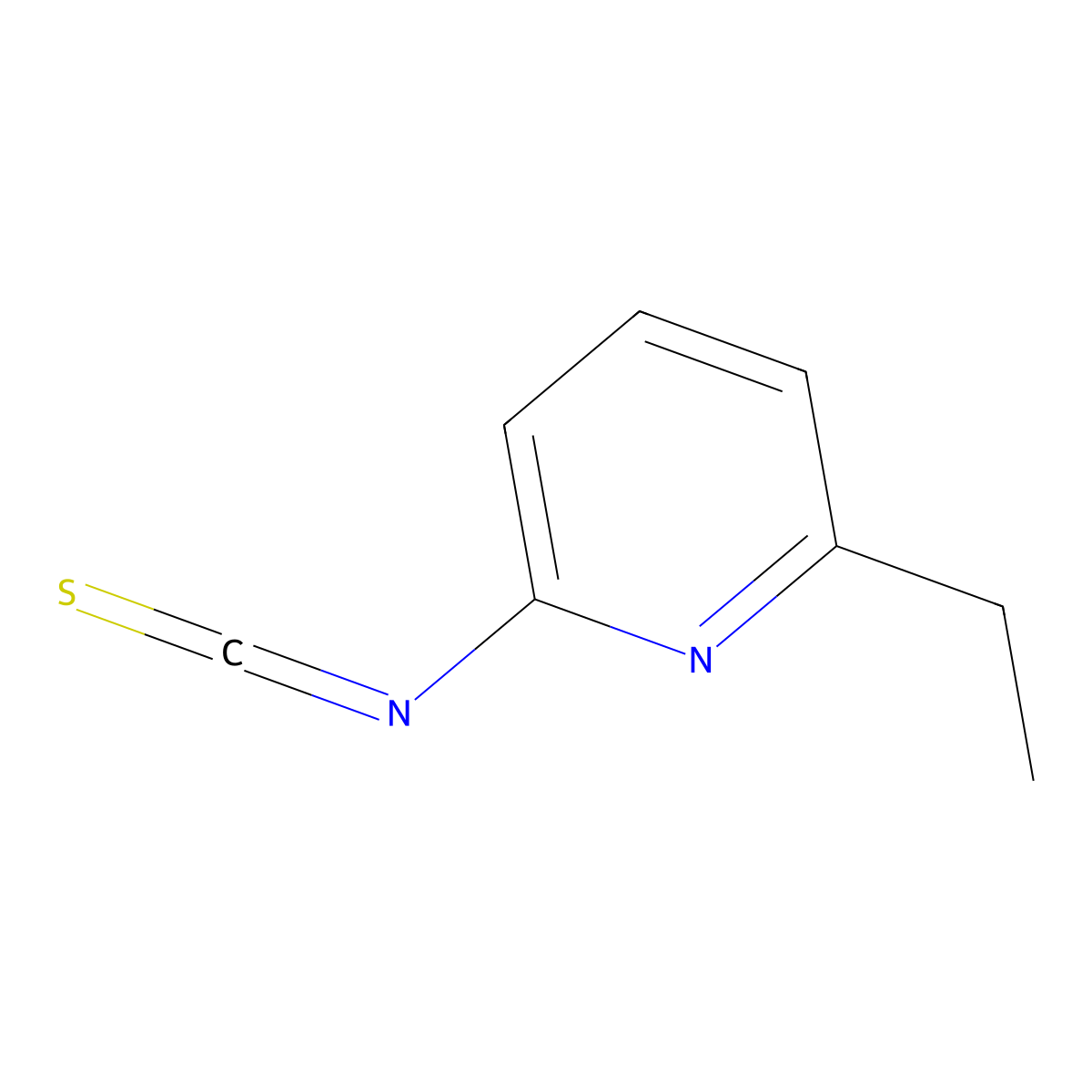 Pyridine, 2-ethyl-6-isothiocyanato- molecular structure, CAS 1103425-65-5