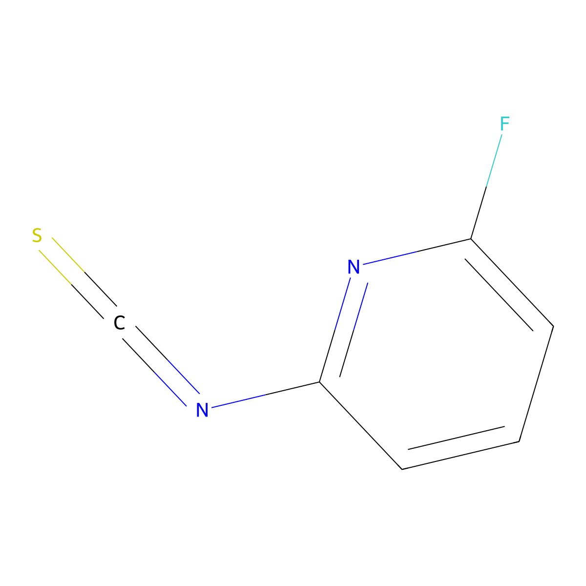 2-Fluoro-6-isothiocyanatopyridine molecular structure, CAS 1103425-73-5
