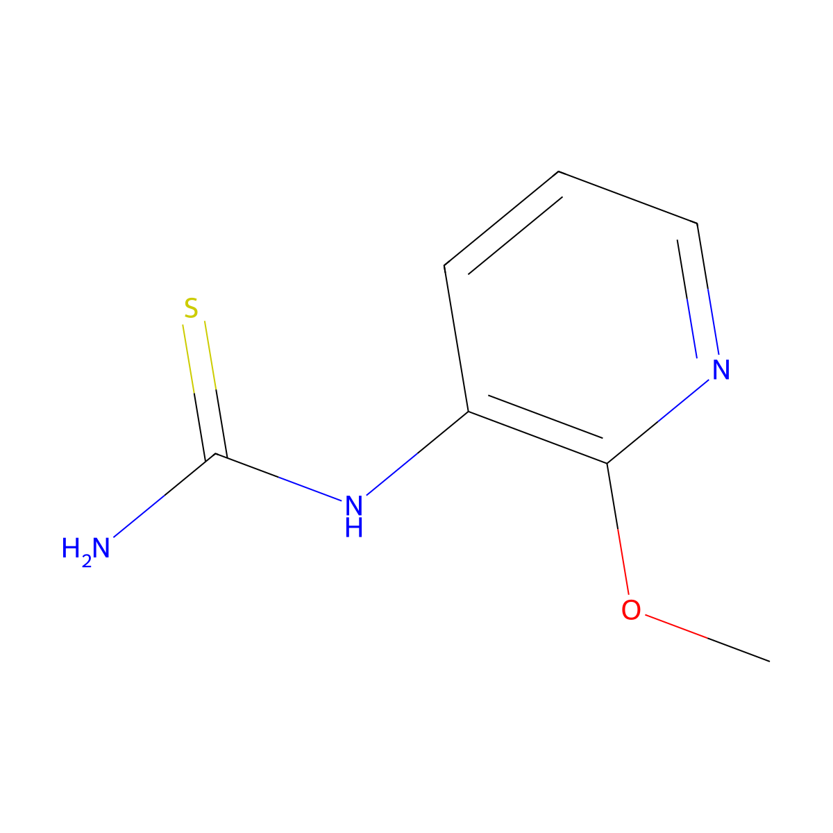(2-Methoxypyridin-3-yl)thiourea molecular structure, CAS 1103427-47-9