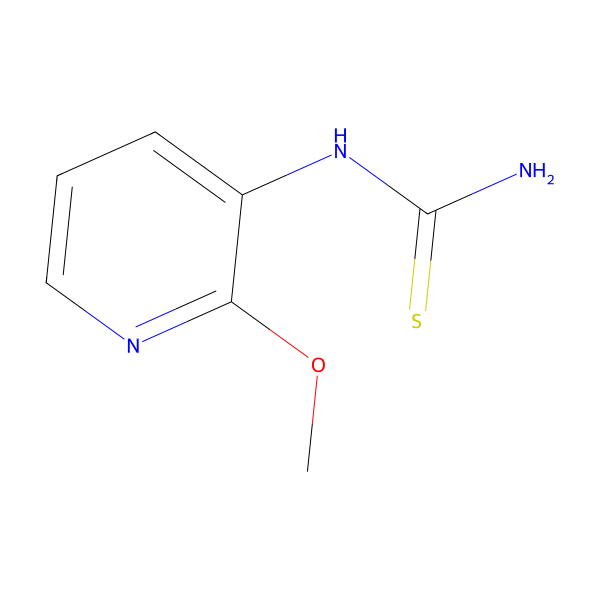 (2-Methoxypyridin-3-yl)thiourea molecular structure, CAS 1103427-47-9