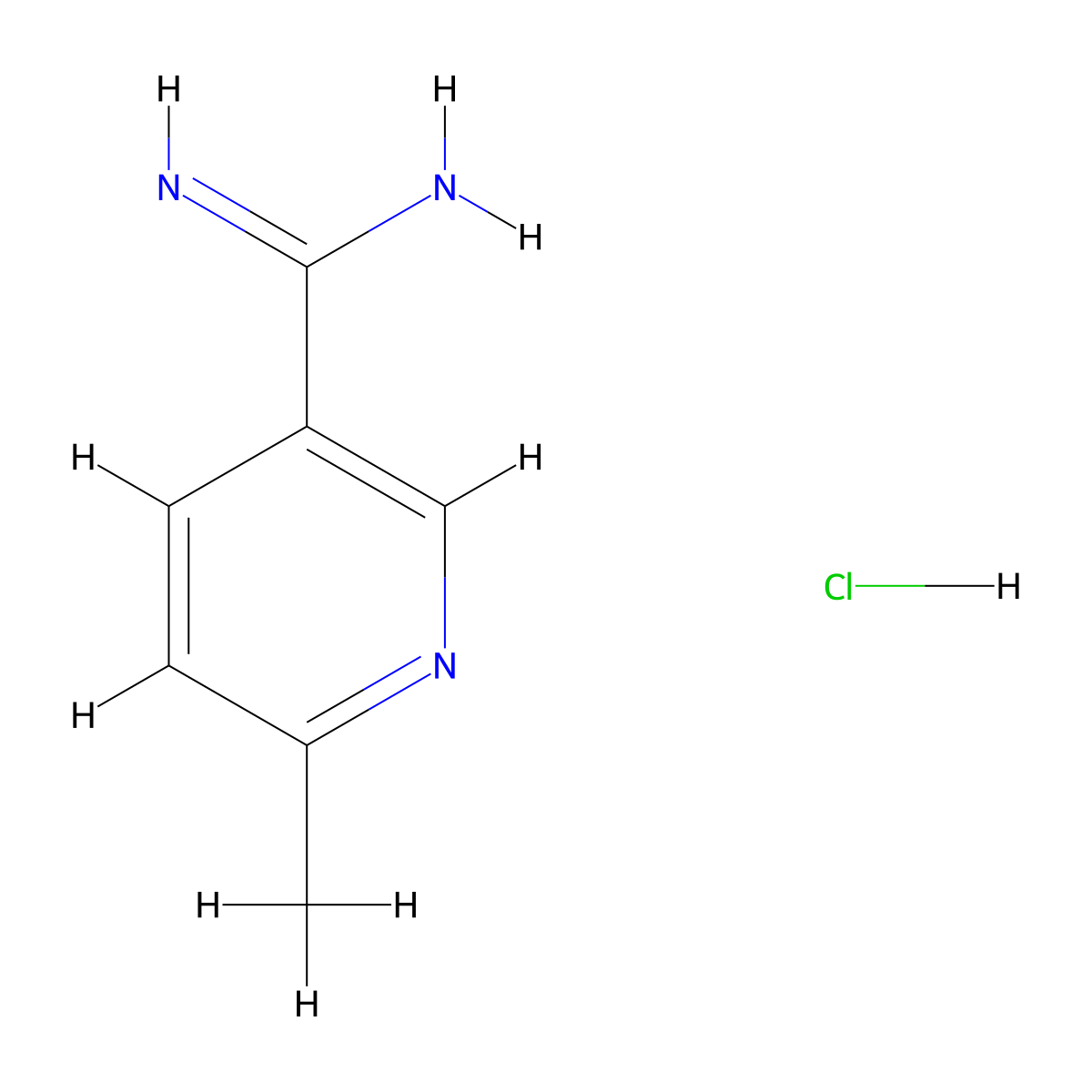 6-Methyl-nicotinamidine hydrochloride molecular structure, CAS 110347-55-2