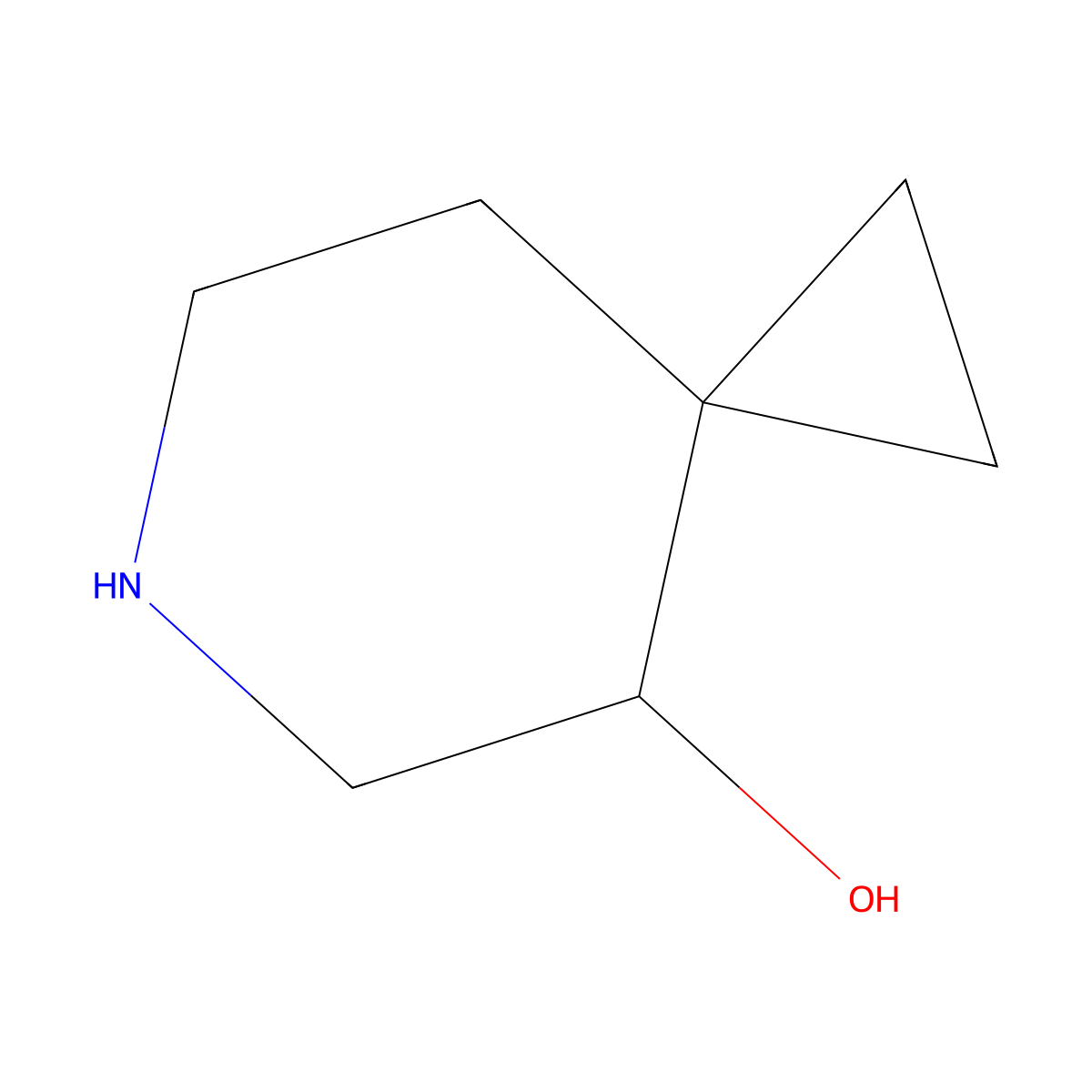 (4S)-6-Azaspiro[2.5]octan-4-ol molecular structure, CAS 1103501-90-1
