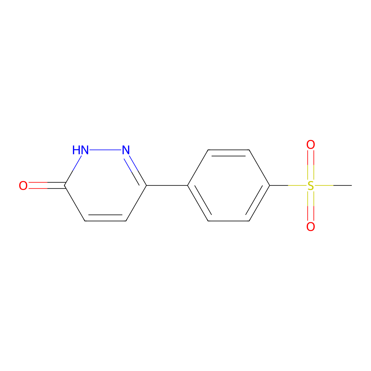 6-(4-(methylsulfonyl)phenyl)pyridazin-3(2H)-one molecular structure, CAS 1103508-53-7