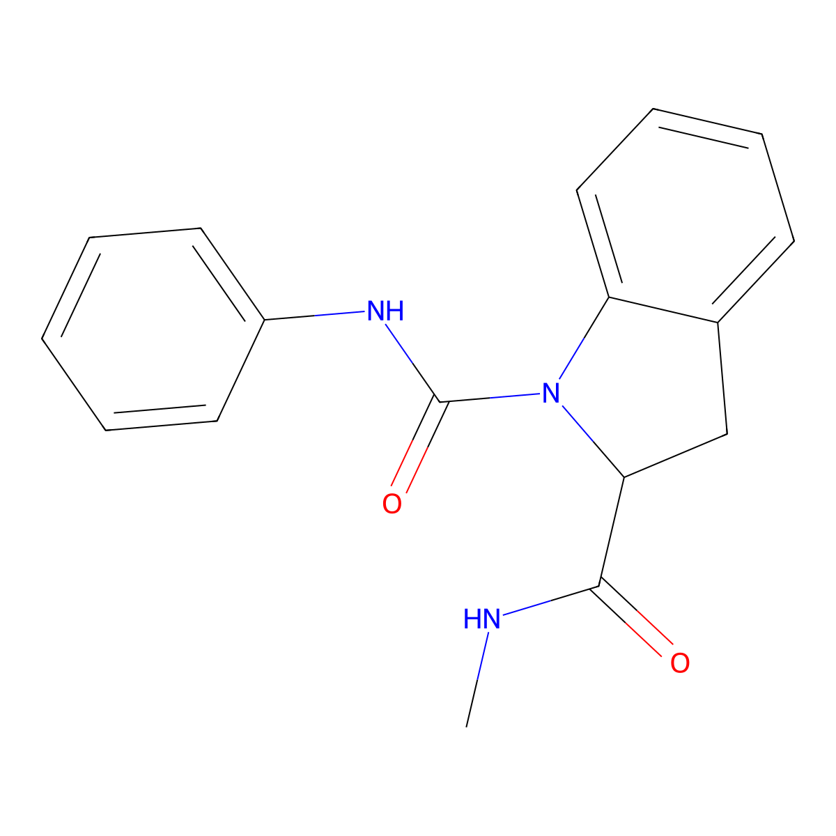 N2-methyl-N1-phenylindoline-1,2-dicarboxamide molecular structure, CAS 1103517-74-3