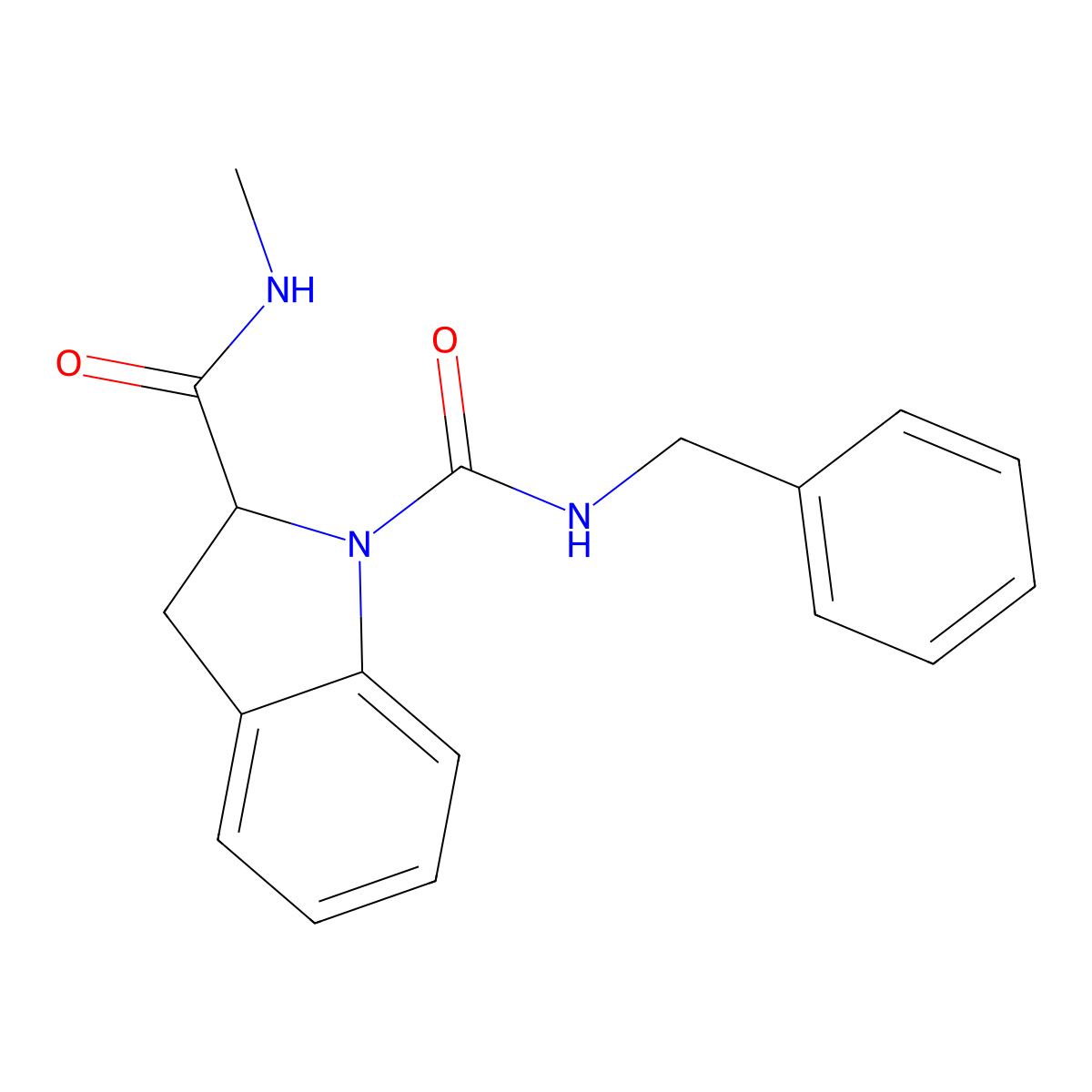 N1-benzyl-N2-methylindoline-1,2-dicarboxamide molecular structure, CAS 1103518-11-1