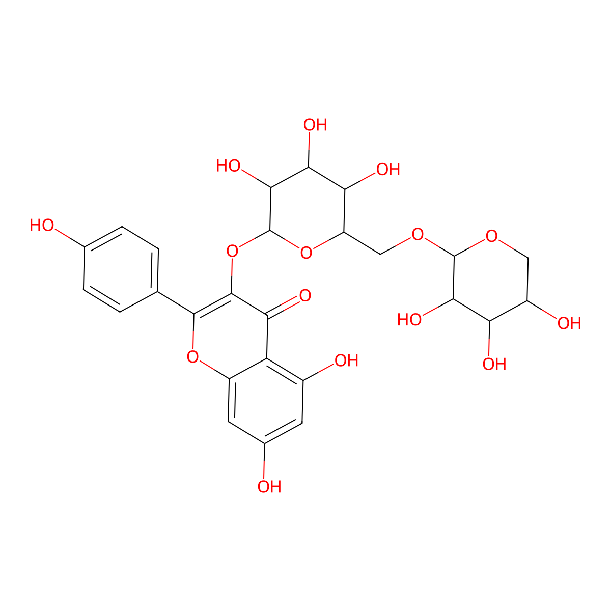 6''-O-L-Arabinopyranosylastragalin molecular structure, CAS 110352-79-9