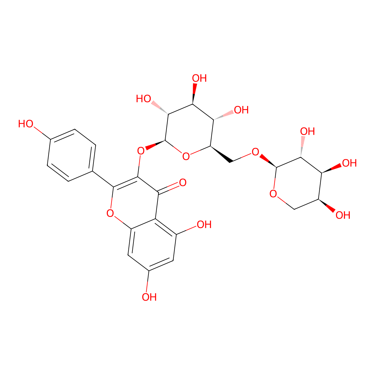 6''-O-L-Arabinopyranosylastragalin molecular structure, CAS 110352-79-9