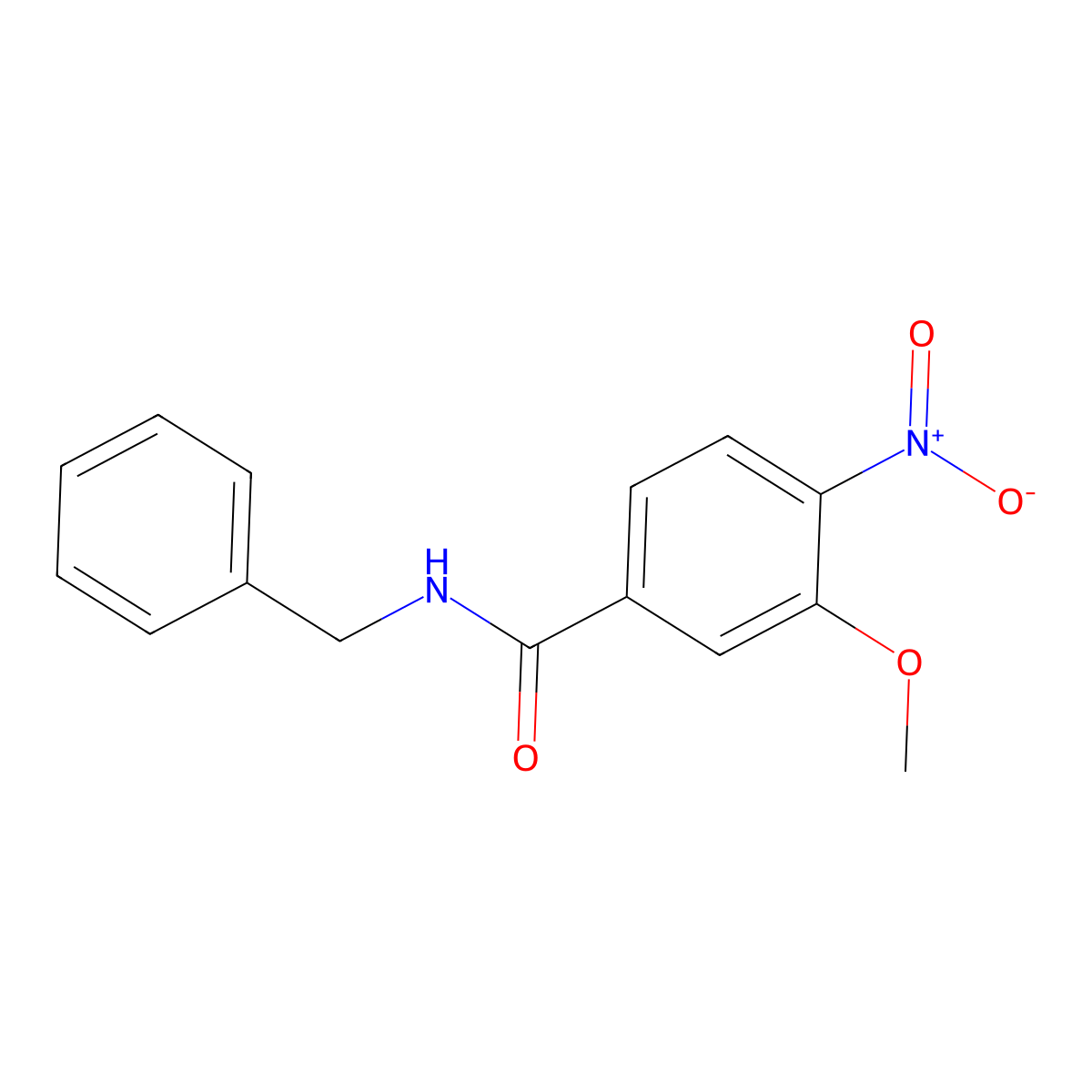 N-Benzyl-3-methoxy-4-nitrobenzamide molecular structure, CAS 1103525-35-4