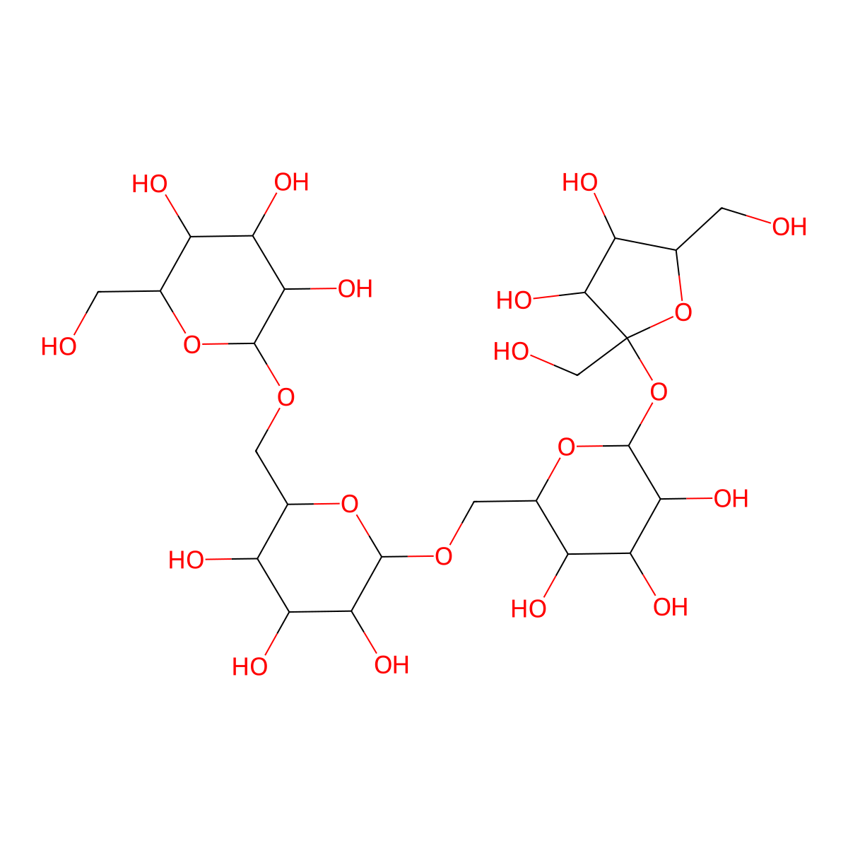 Stachyose hydrate molecular structure, CAS 11036-79-6