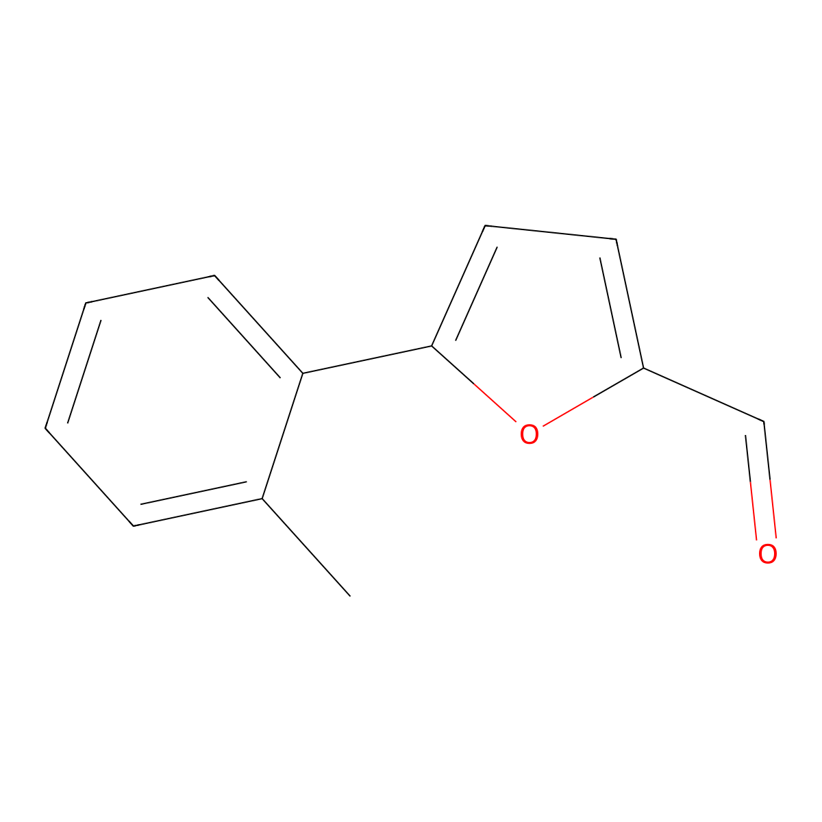 5-(2-Methylphenyl)furan-2-carbaldehyde molecular structure, CAS 110360-09-3