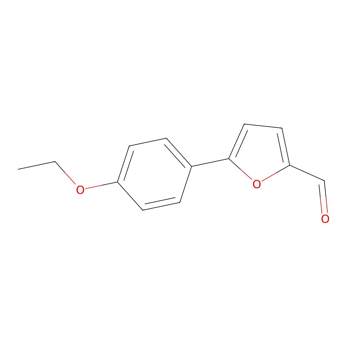 5-(4-Ethoxyphenyl)furan-2-carbaldehyde molecular structure, CAS 110360-10-6
