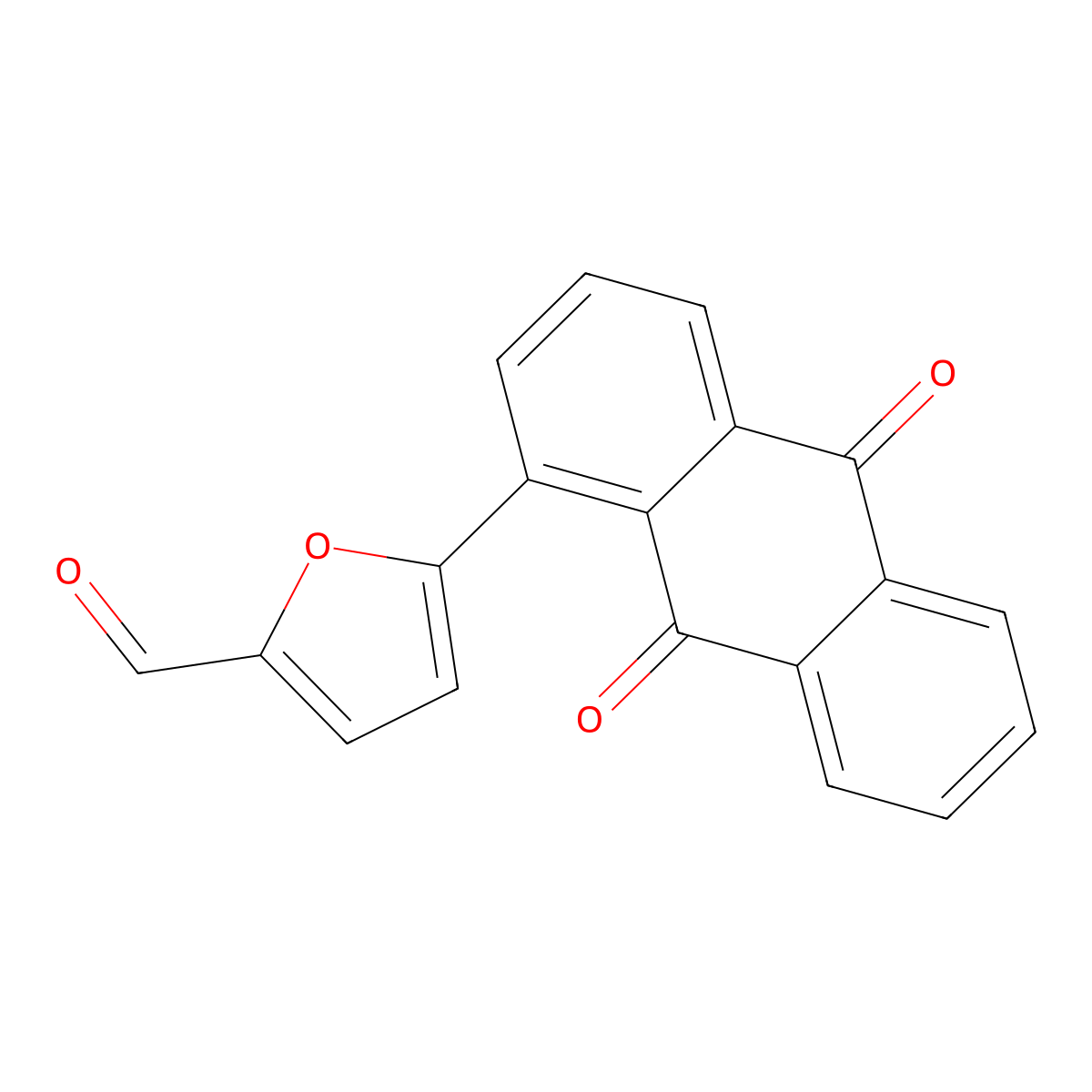 5-(9,10-Dioxo-9,10-dihydroanthracen-1-yl)furan-2-carbaldehyde molecular structure, CAS 110360-11-7