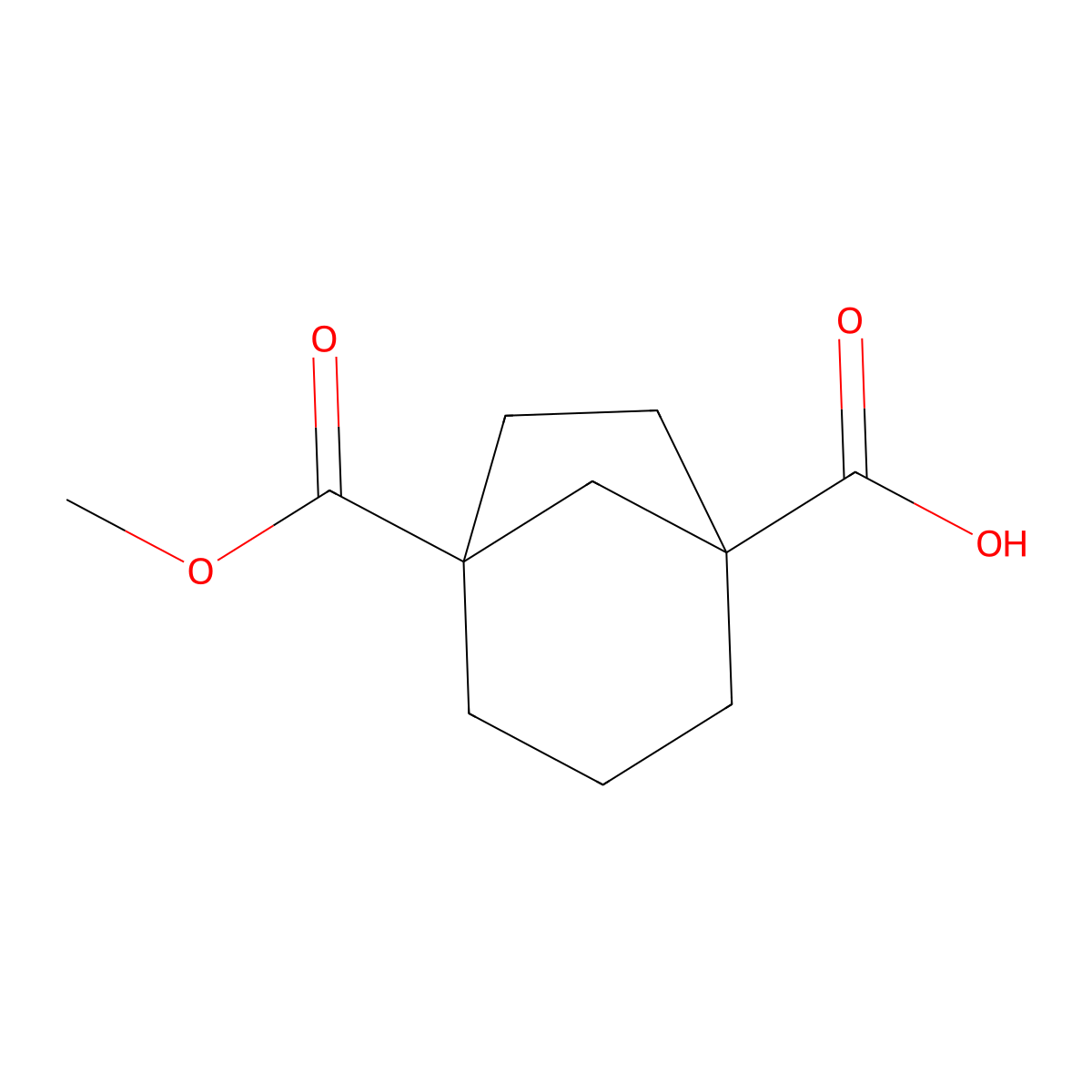 5-(Methoxycarbonyl)bicyclo[3.2.1]octane-1-carboxylic acid molecular structure, CAS 110371-27-2