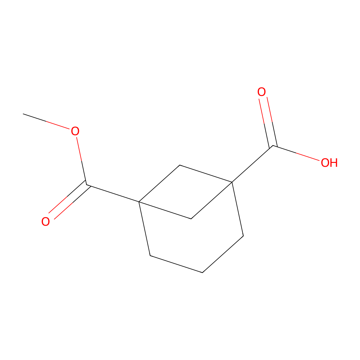 5-(Methoxycarbonyl)bicyclo[3.1.1]heptane-1-carboxylic Acid molecular structure, CAS 110371-28-3