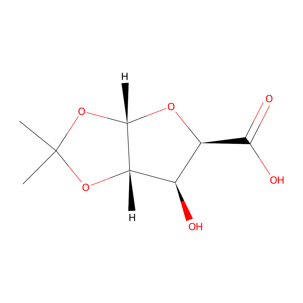 (3aS,5R,6S,6aS)-6-hydroxy-2,2-dimethyltetrahydrofuro[2,3-d][1,3]dioxole-5-carboxylic acid molecular structure, CAS 1103738-17-5