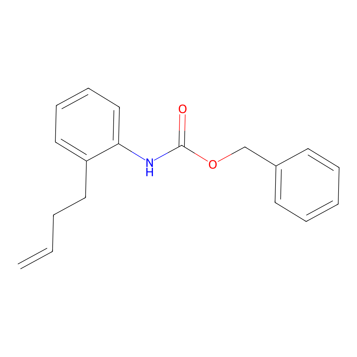 benzyl N-[2-(but-3-en-1-yl)phenyl]carbamate molecular structure, CAS 1103771-46-5