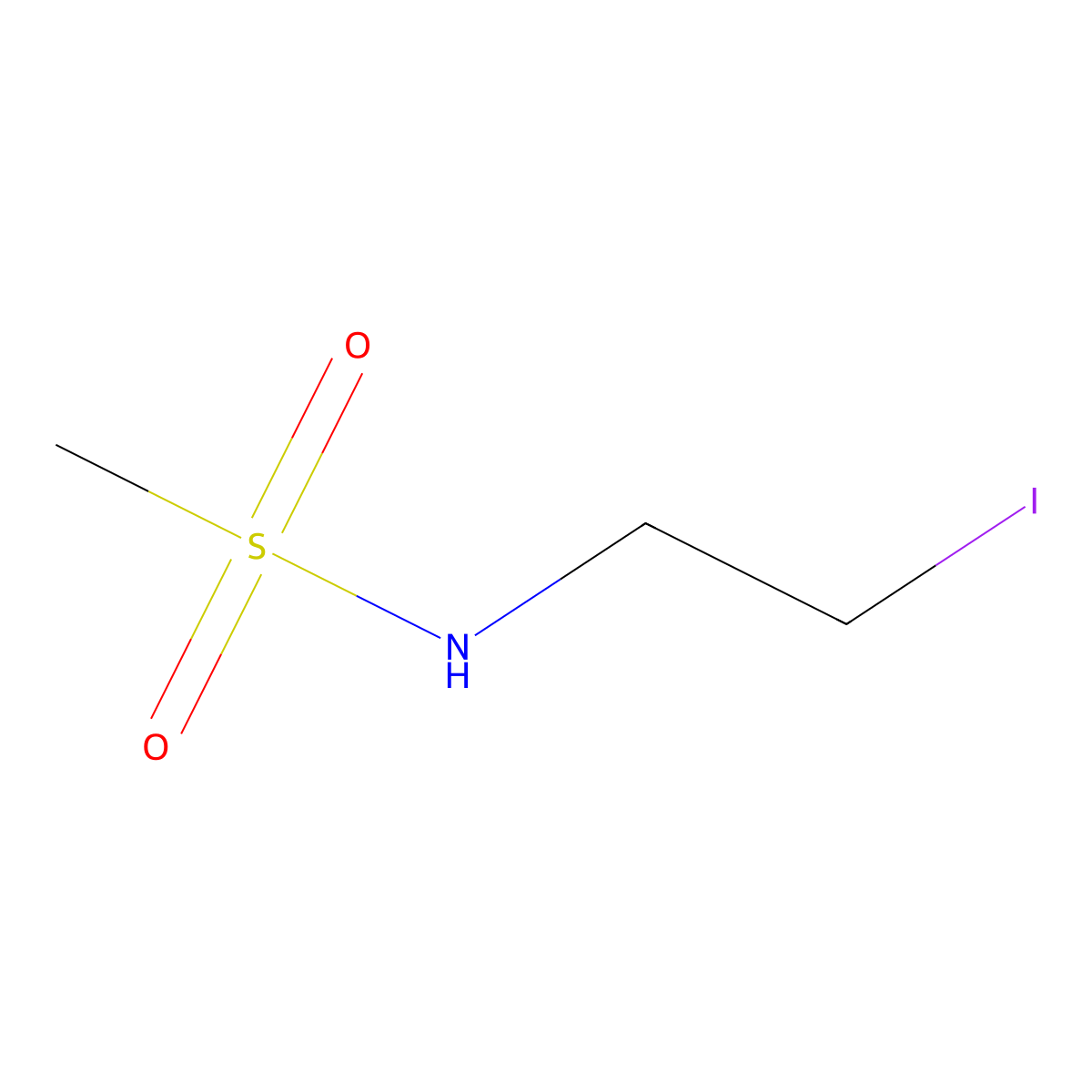 N-(2-Iodoethyl)methanesulfonamide molecular structure, CAS 110383-93-2