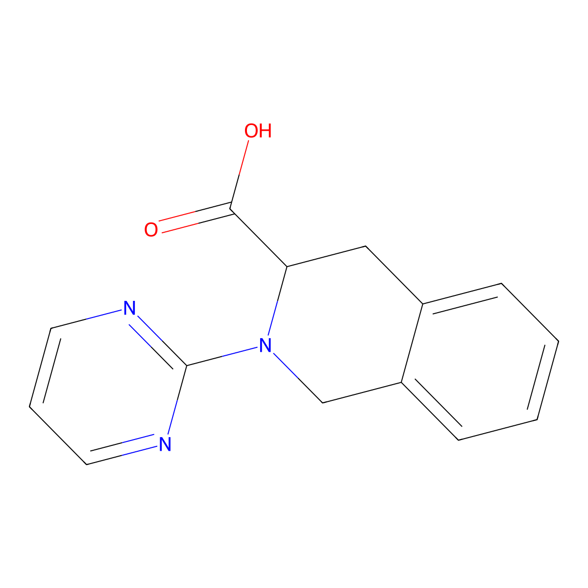 2-(Pyrimidin-2-yl)-1,2,3,4-tetrahydroisoquinoline-3-carboxylic acid molecular structure, CAS 1103841-53-7