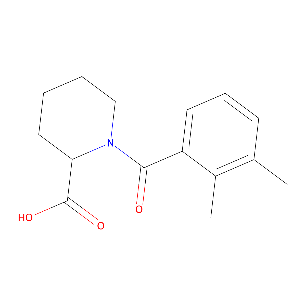 1-(2,3-Dimethylbenzoyl)piperidine-2-carboxylic acid molecular structure, CAS 1103845-09-5